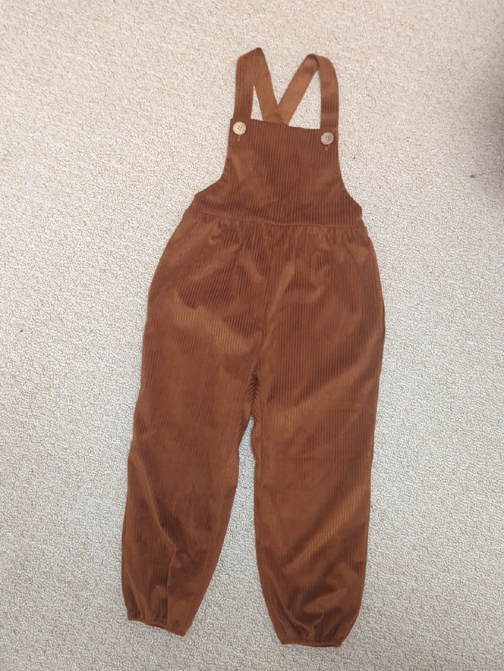 Corduroy Kids Overalls - Rust Brown Patpat